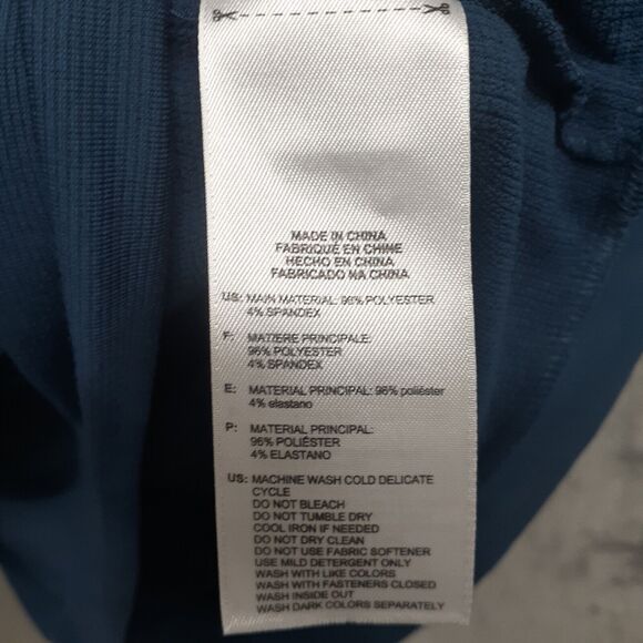 ADIDAS Golf Men's Small Blue Gray Coat Athletic Jacket Top Zip Only Pullover - Picture 6 of 10